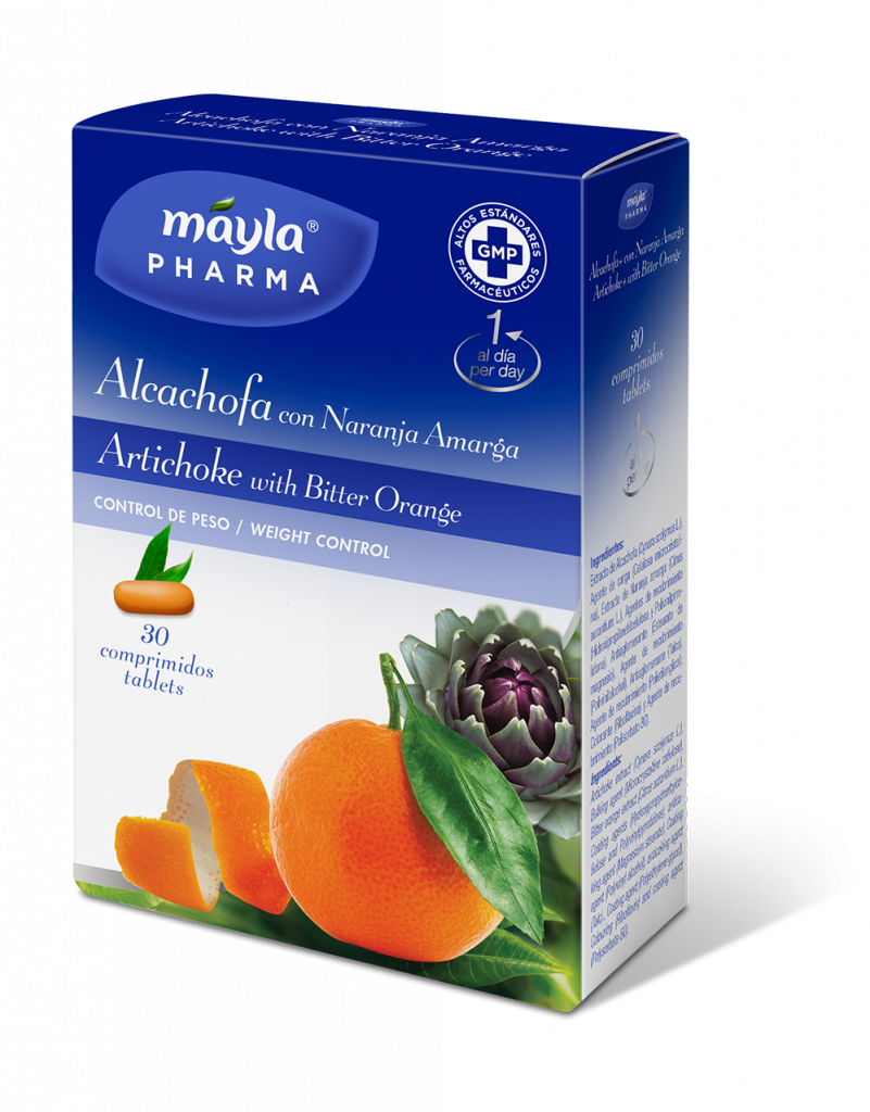 Alcachofa con Naranja. Máyla Pharma