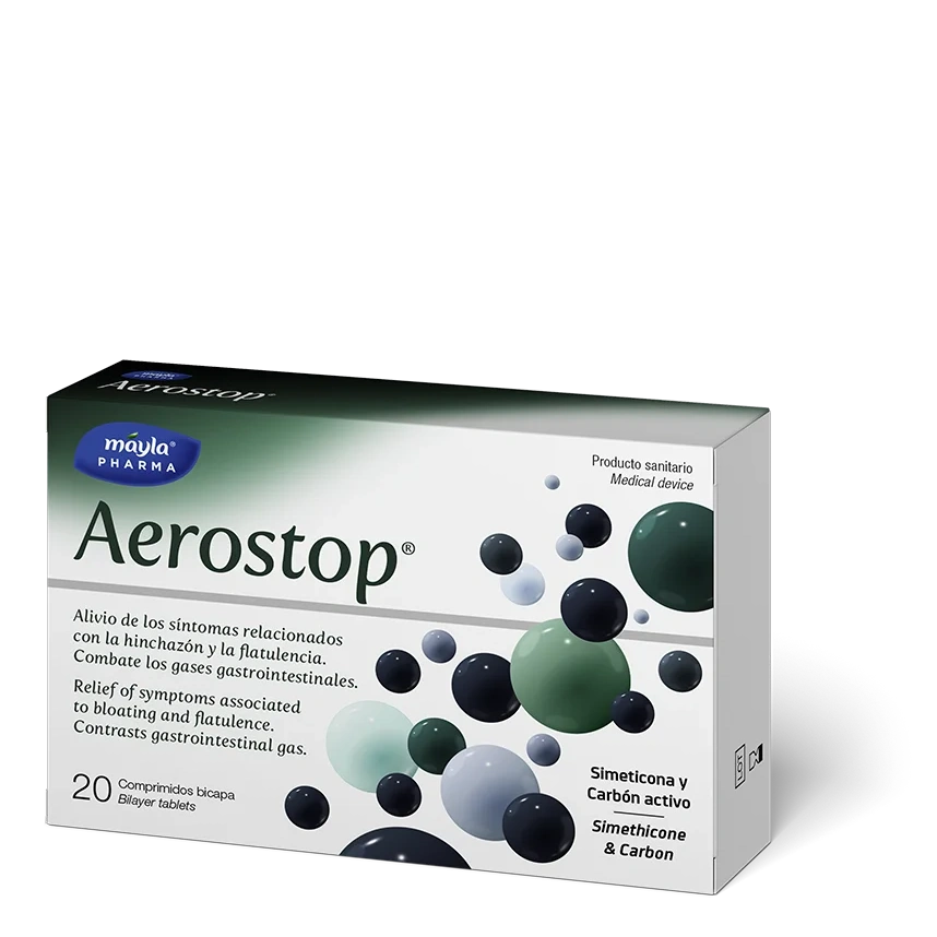 Aerostop®, stop a los gases y la hinchazón abdominal| Mayla® Pharma